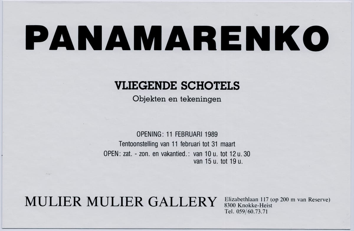 Panamarenko - Exhibitions | Mulier Mulier Gallery
