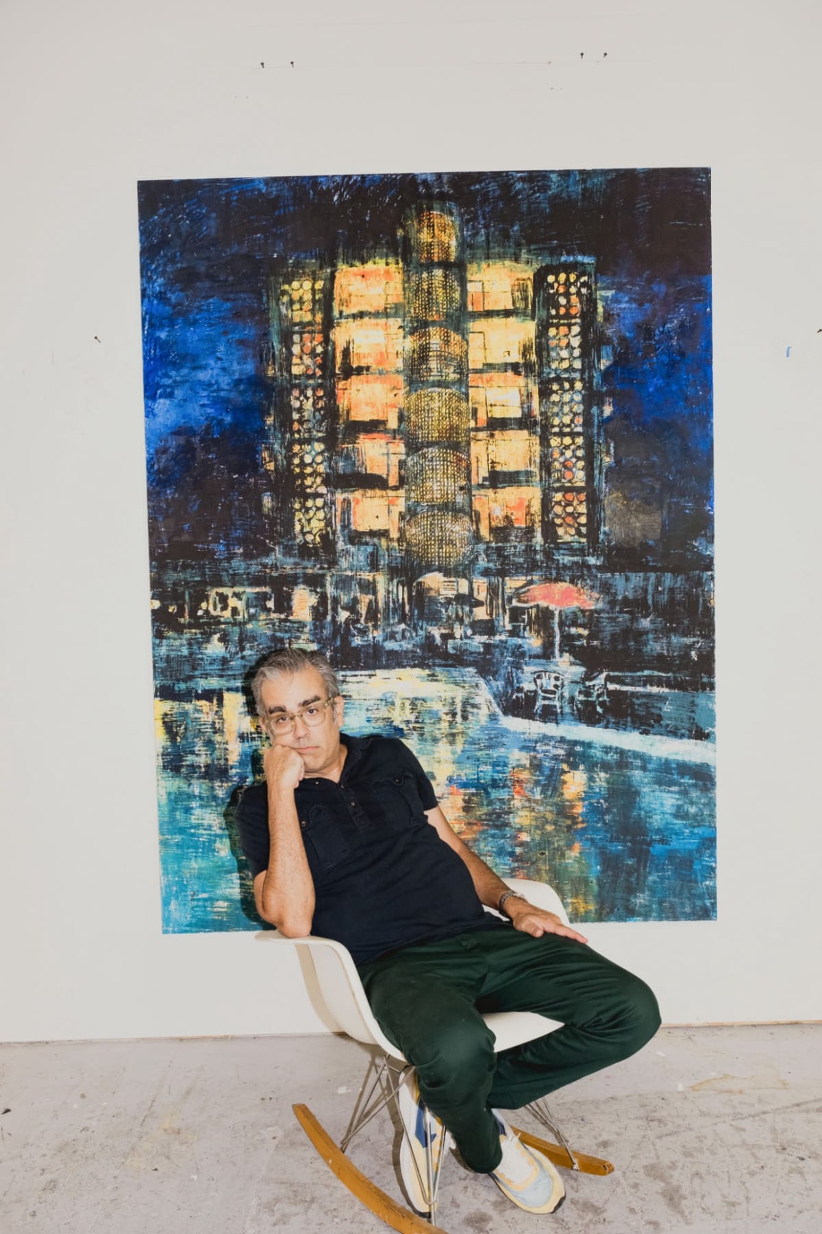 Enoc Perez with his Ponce Intercontinental Hotel, Puerto Rico, 2022.