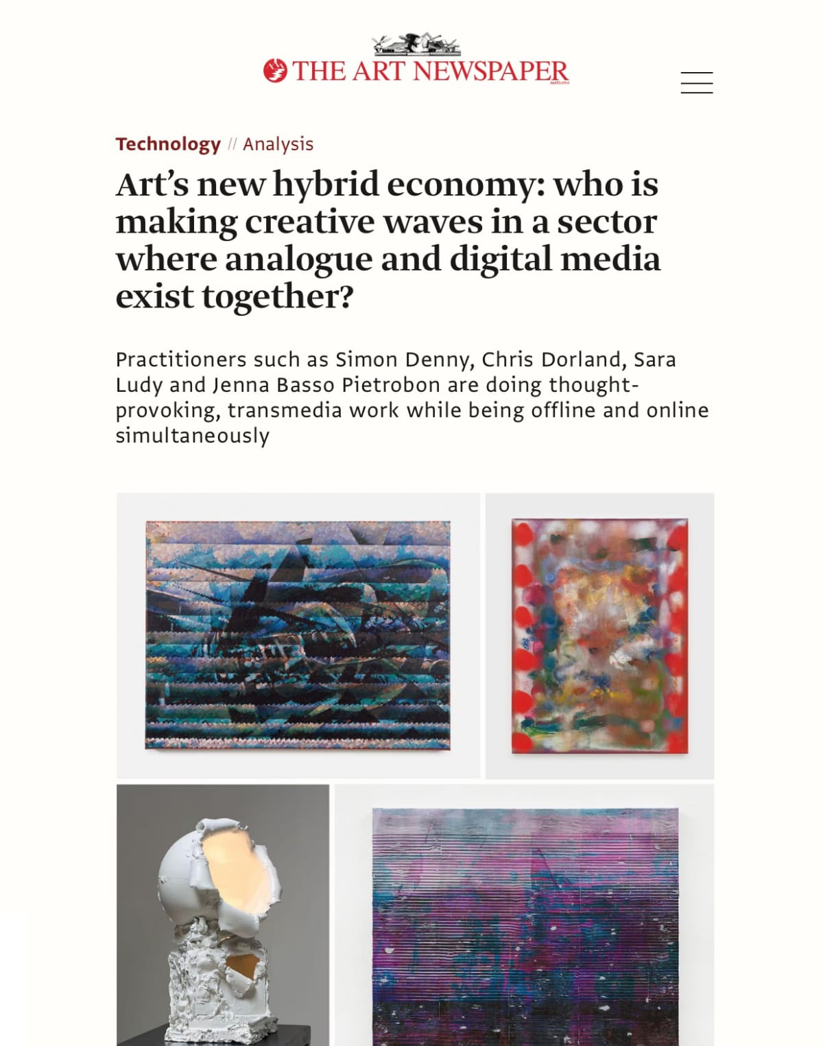 Art’s new hybrid economy: who is making creative waves in a sector where analogue and digital media exist together?
