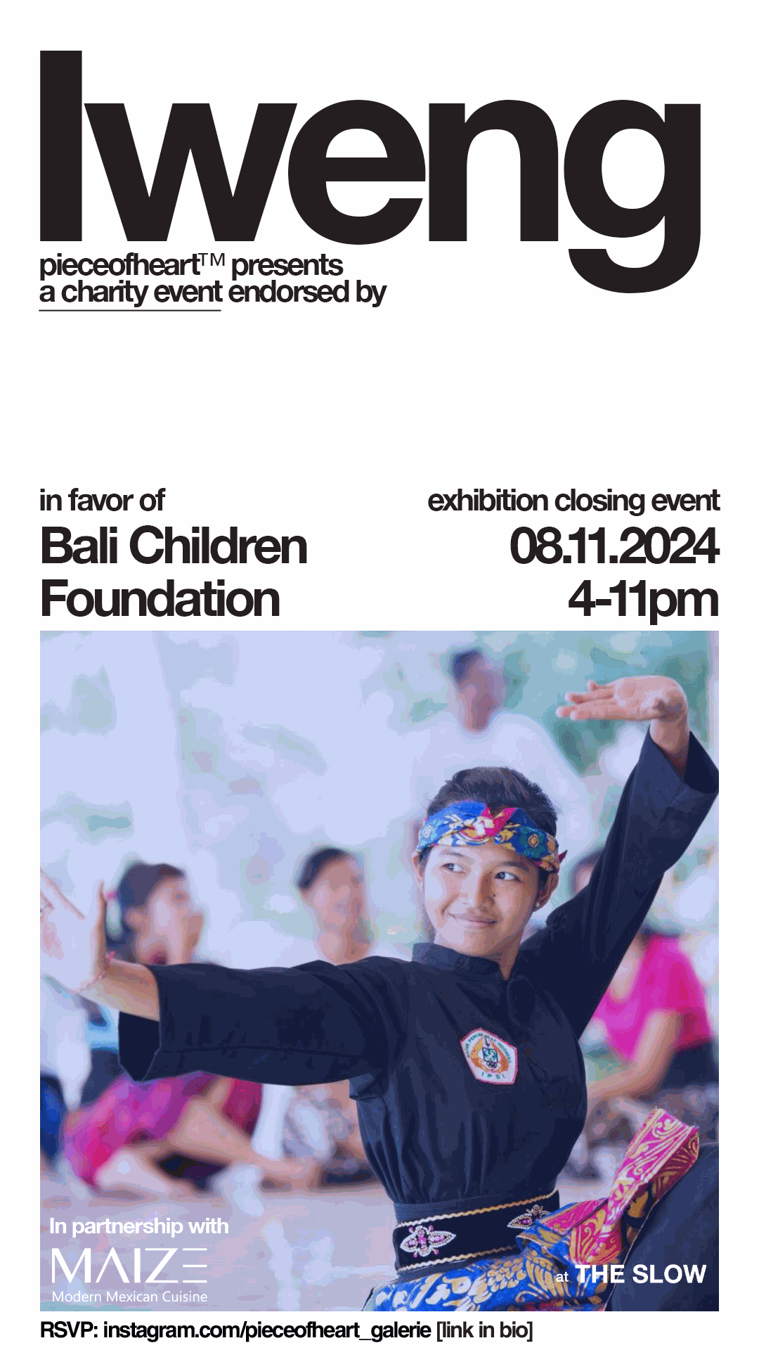 IWENG's exhibition closing: charity cocktail for Bali Children Foundation
