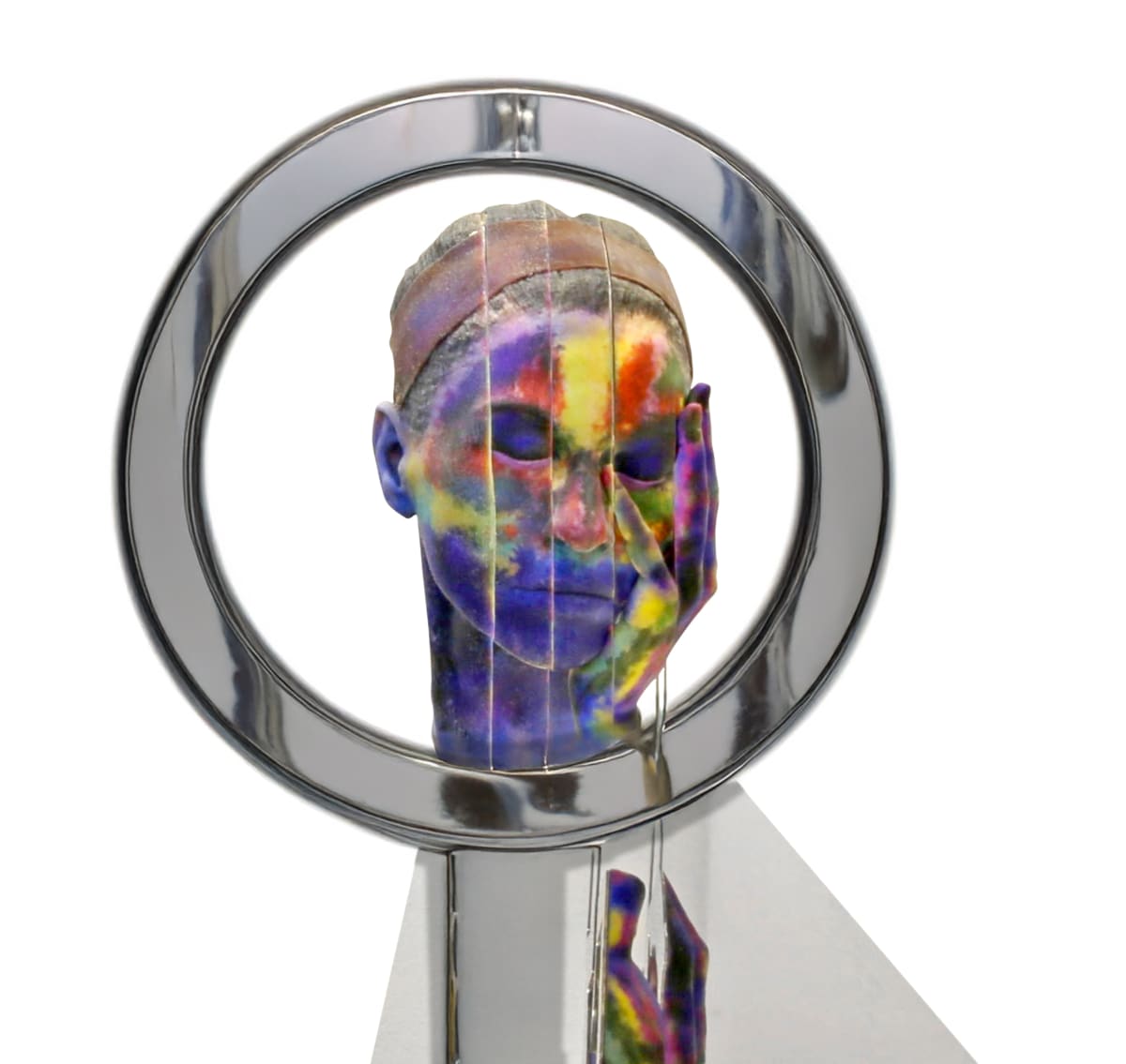 Front View of Sculpture entitled "Colour of My Life" by Artist Jonty Hurwitz