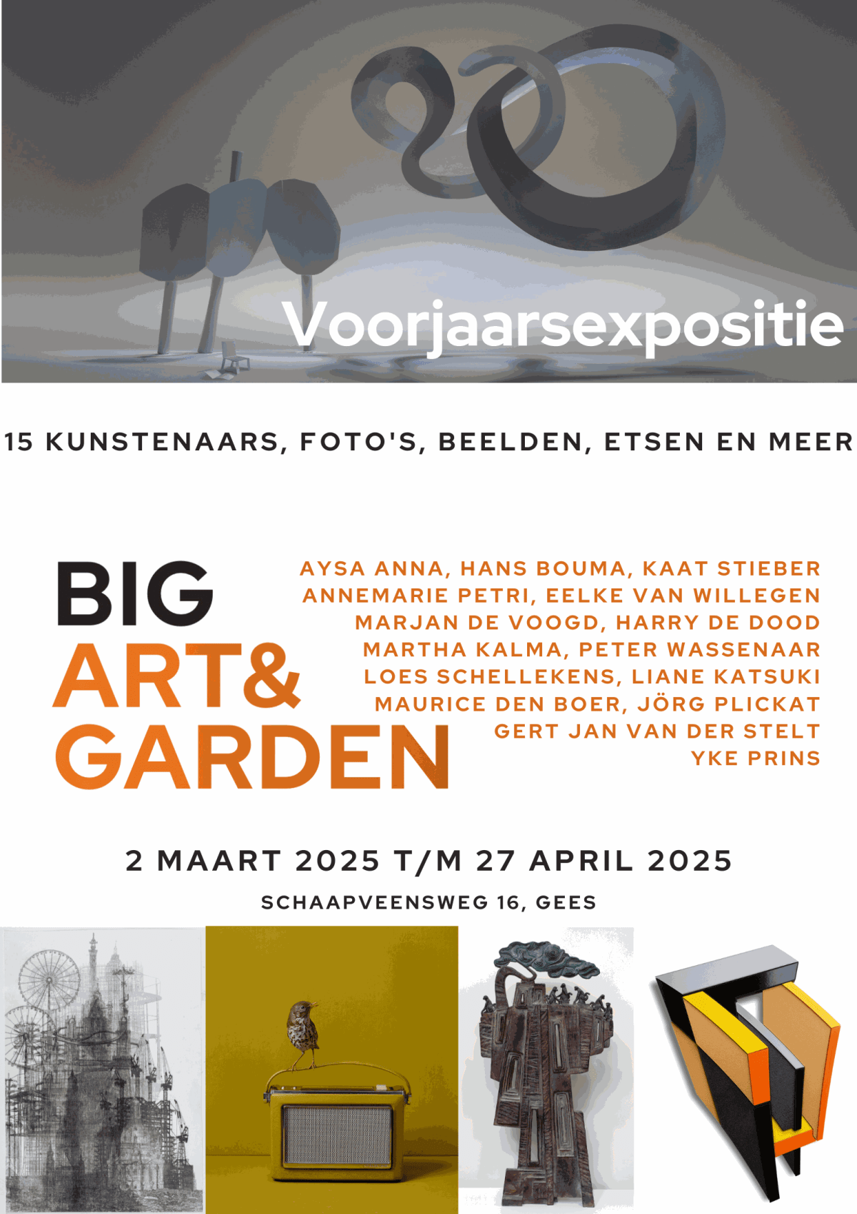 Opening voorjaarsexpositie (met om 14:00 uur de formele opening)