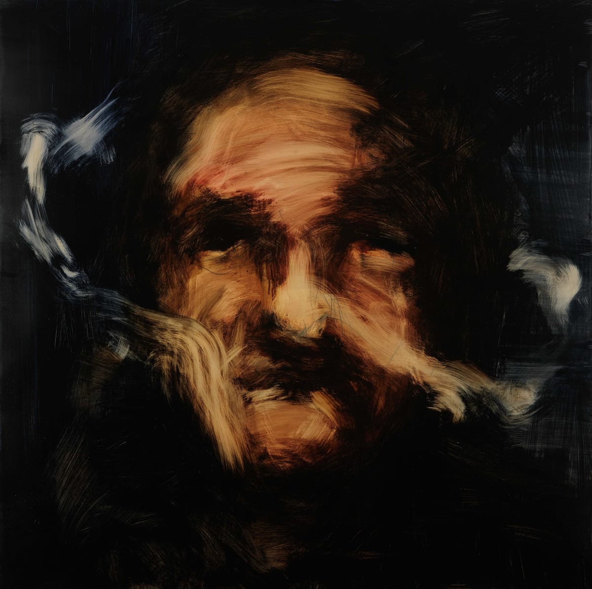 Untitled, 2011 Oil paints and oil based inks on board