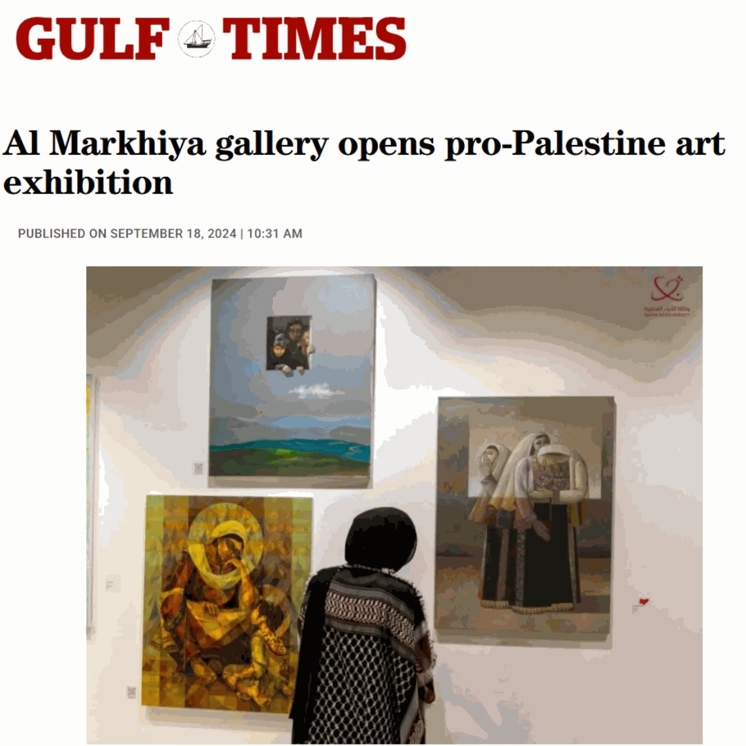 Al Markhiya gallery opens pro-Palestine art exhibition