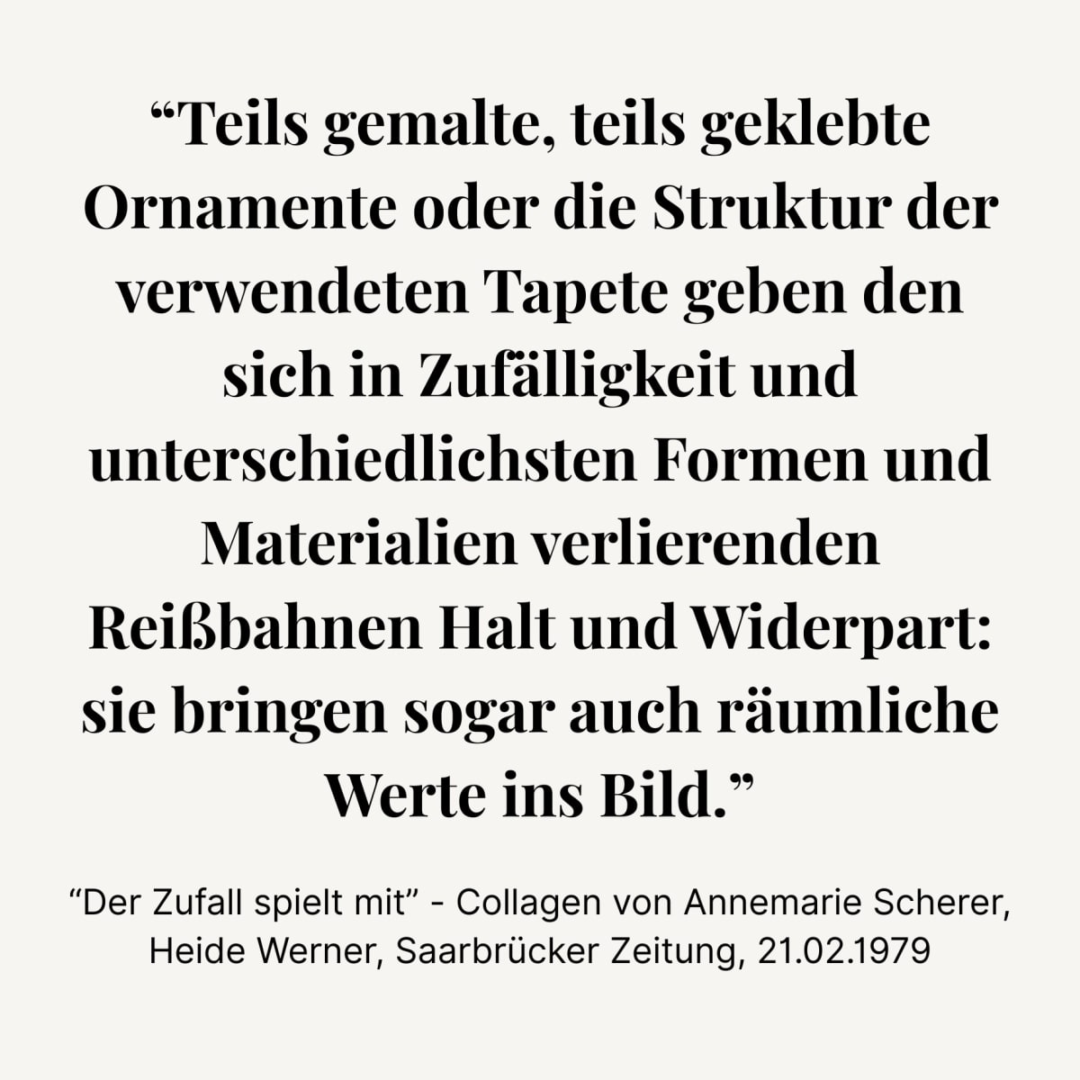 Der Zufall spielt mit