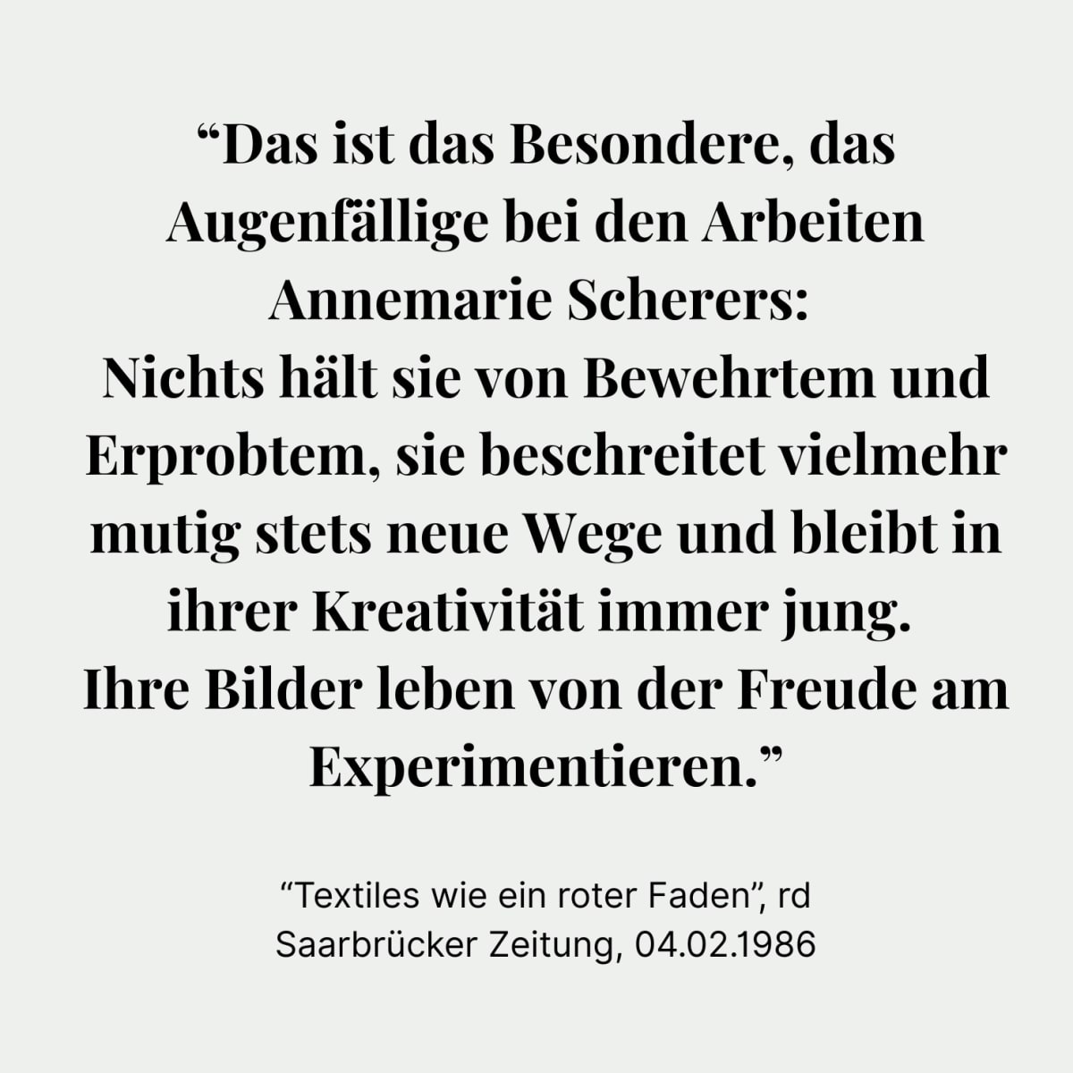 Textiles wie ein roter Faden