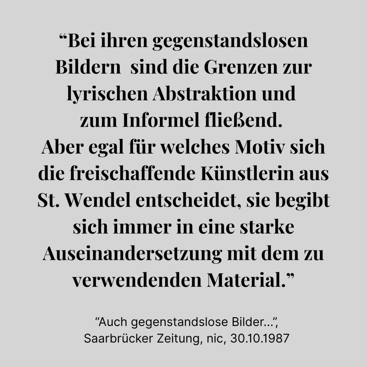 Auch gegenstandslose Bilder...