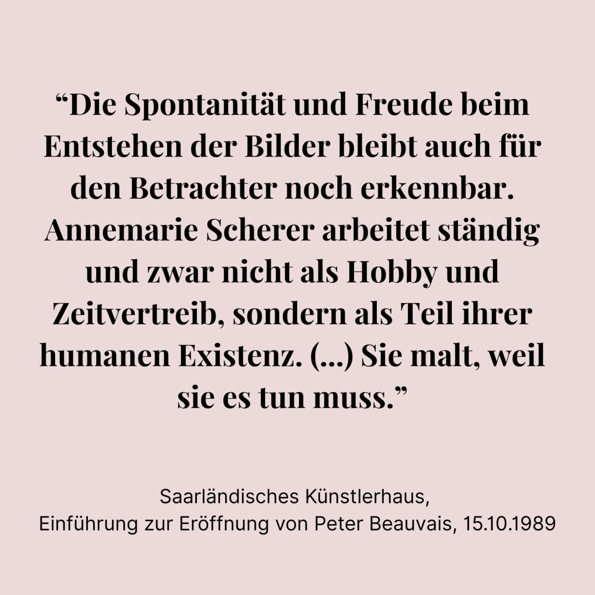 Saarländisches Künstlerhaus Saarbrücken, Peter Beauvais
