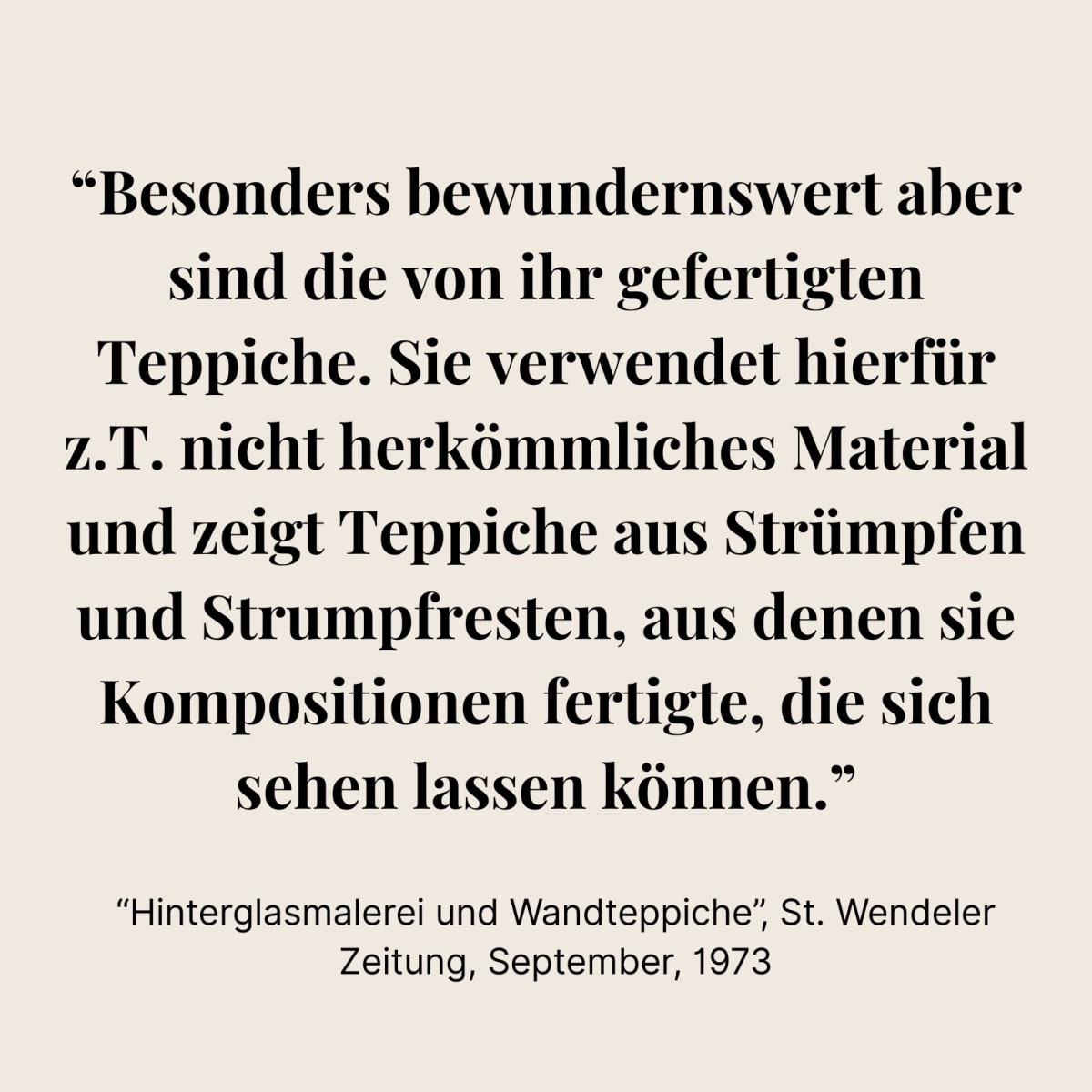 Hinterglasmalerei und Wandteppiche