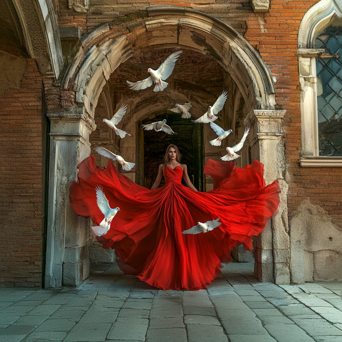Jeff Robb on show in Venice: the gaze between dreamlike symmetries and female presences