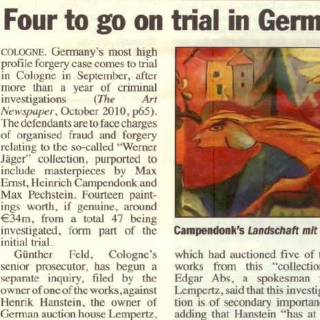 Four to go on trial in German forgery case