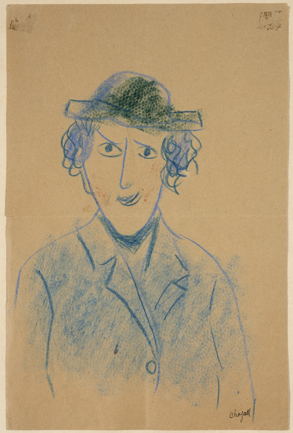 Marc Chagall  QE2 Souvenir Drawing 1973  MutualArt