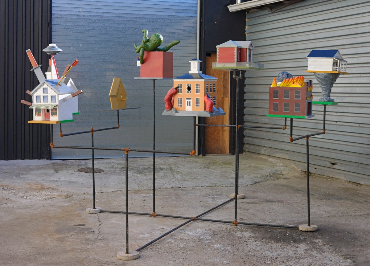 Apocalyptic Birdhouses Touch Down in NYC