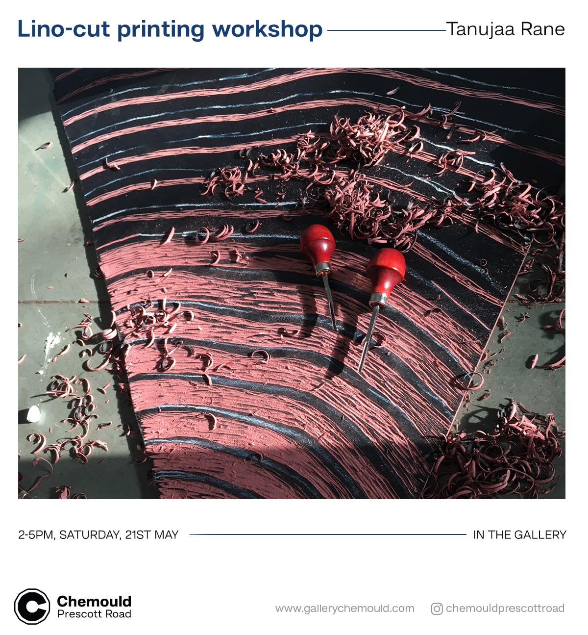 Lino-cut printing workshop