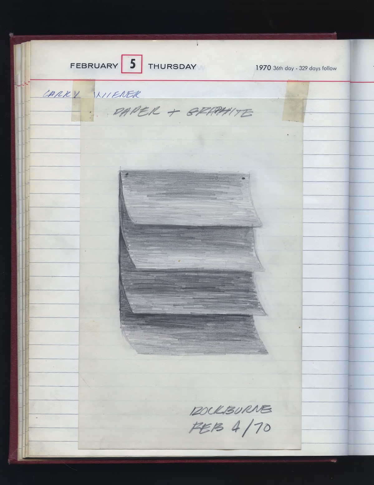 DOROTHEA ROCKBURNE Time Measures Itself