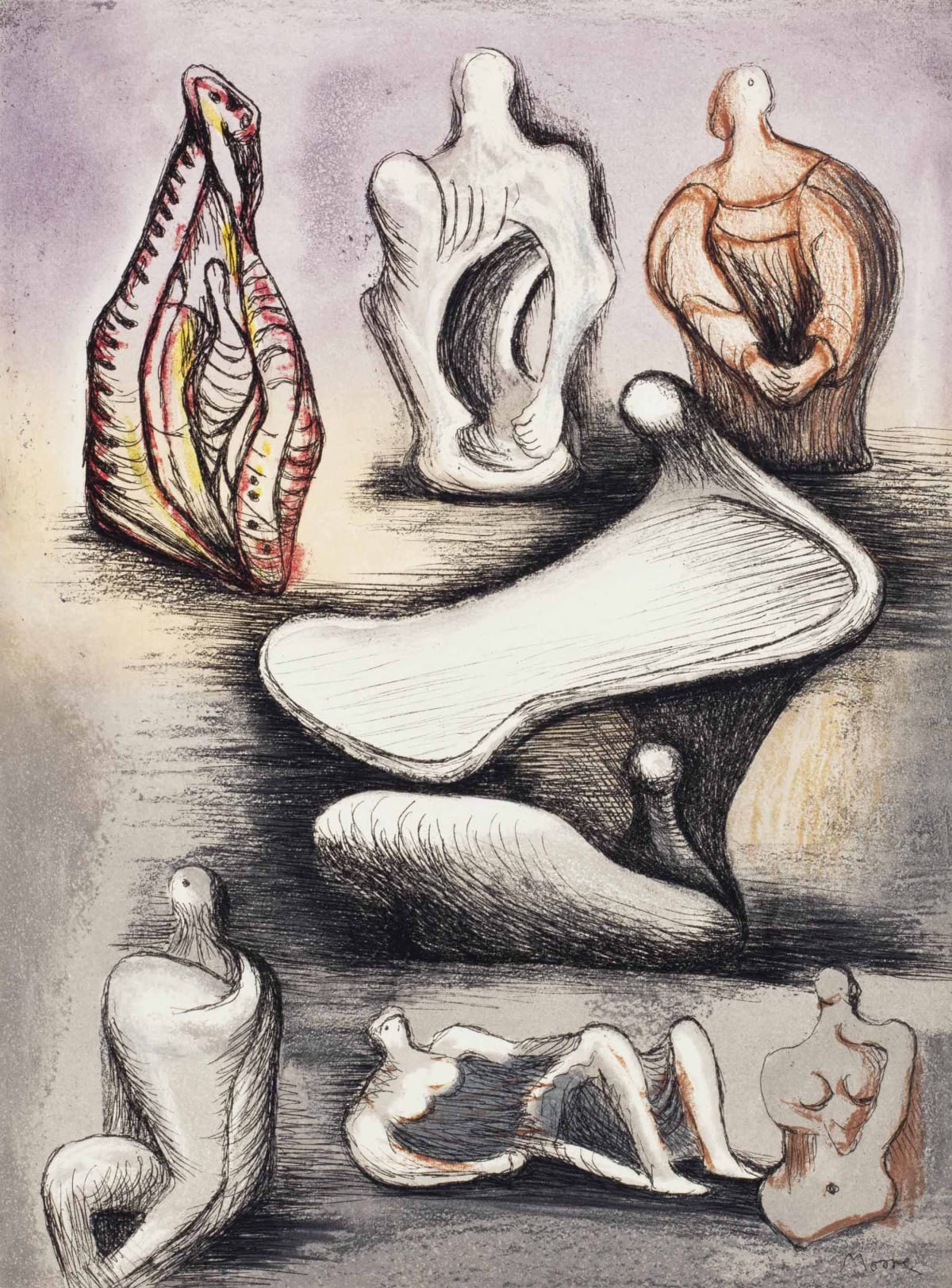 Henry Moore Etching Eames Fine Art henry moore etching eames fine art