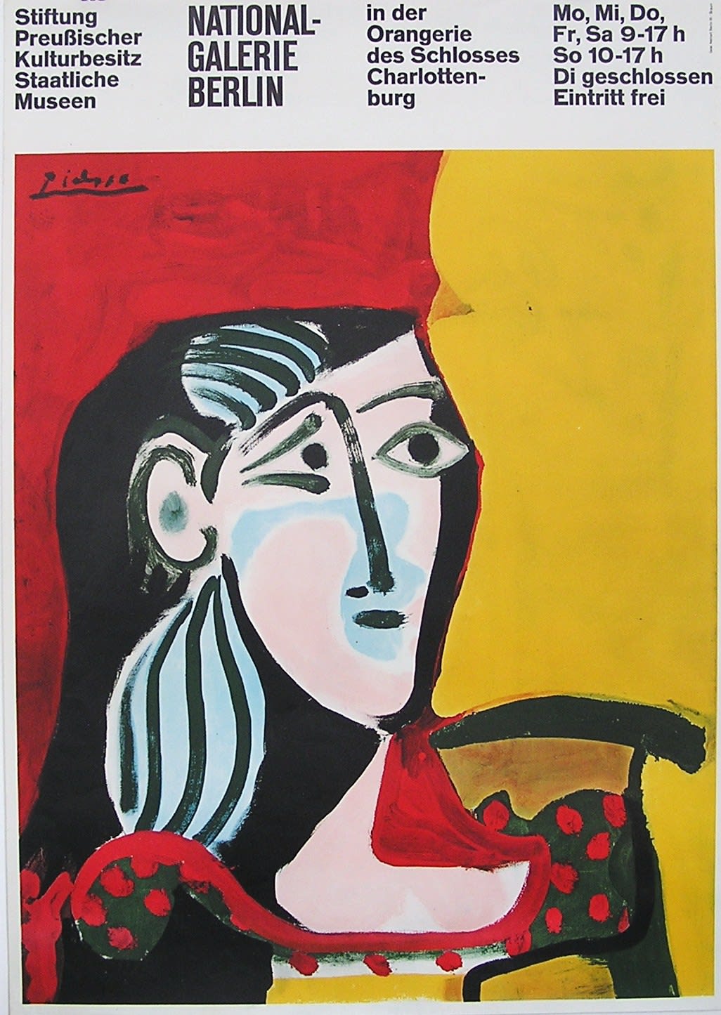 A3 Picasso Bibliothèqve NationaleVintage PosterA1 A2