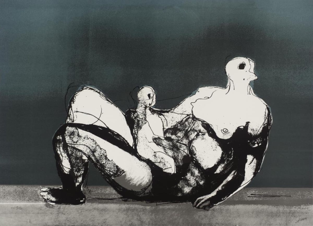 Henry Moore、INTERIOR SCENES、希少高級画集画 Henry Moore、INTERIOR SCENES、希少高級画集画