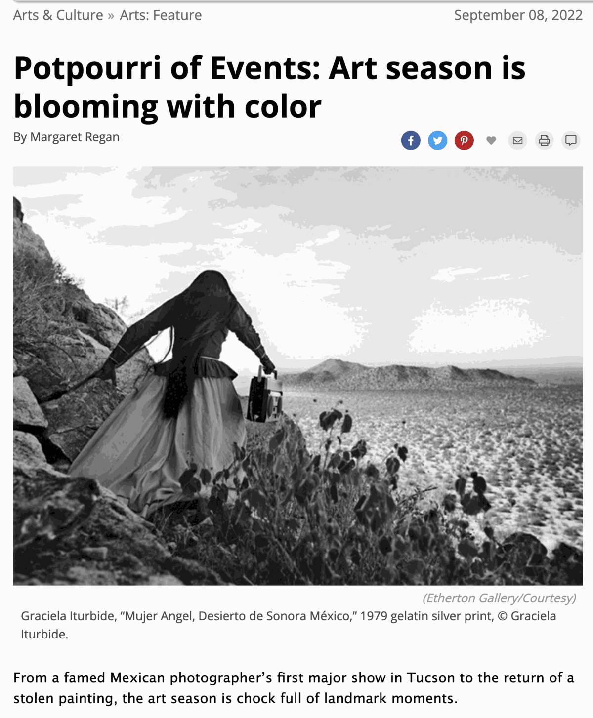 Potpourri of Events: Art season is blooming with color