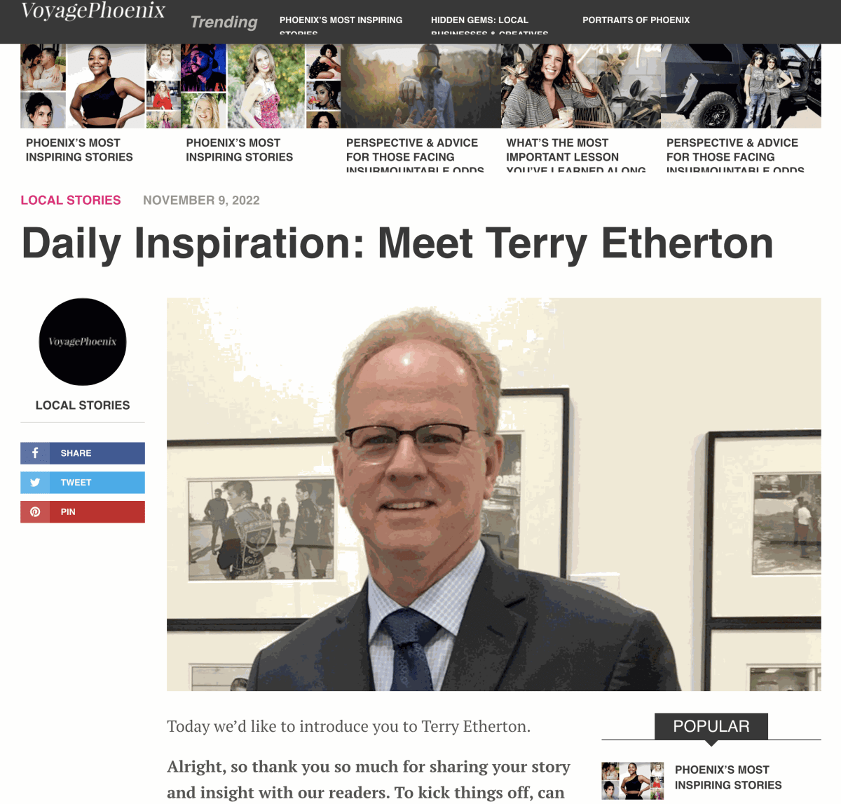 Daily Inspiration: Meet Terry Etherton