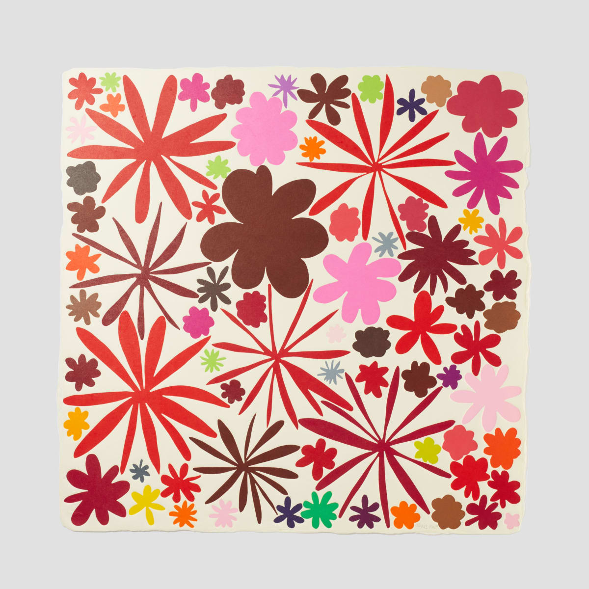 Colorful flower print