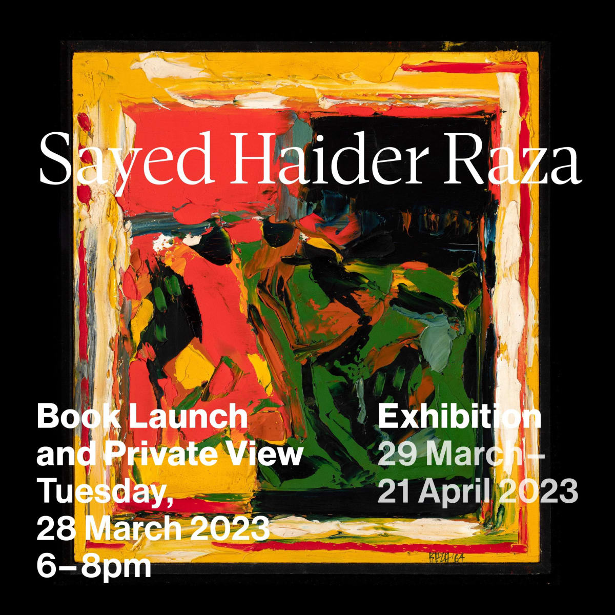 Sayed Haider Raza: A Life of Evolution, Asia Week, London 2023