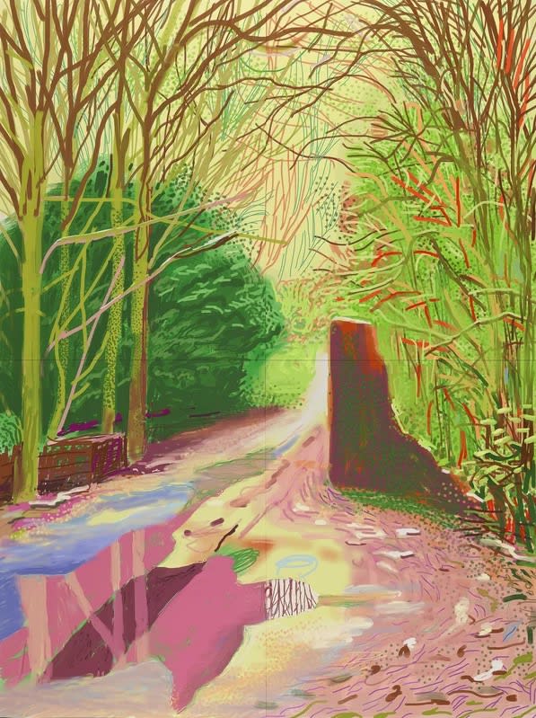 David Hockney The Arrival Of Spring In Woldgate East