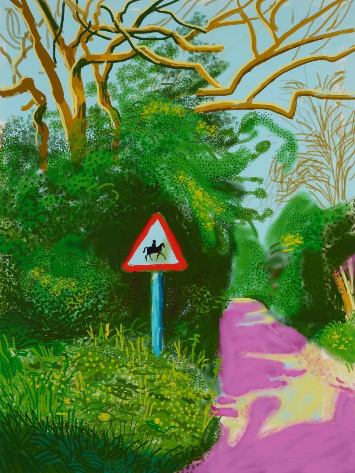 The Arrival of Spring in Woldgate by David Hockney
