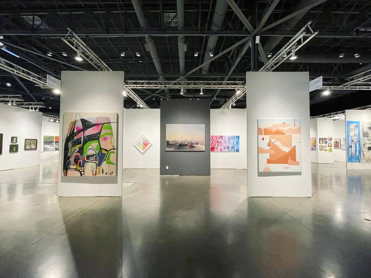 Installation image of Hashimoto Contemporary booth at Seattle Art Fair 2022