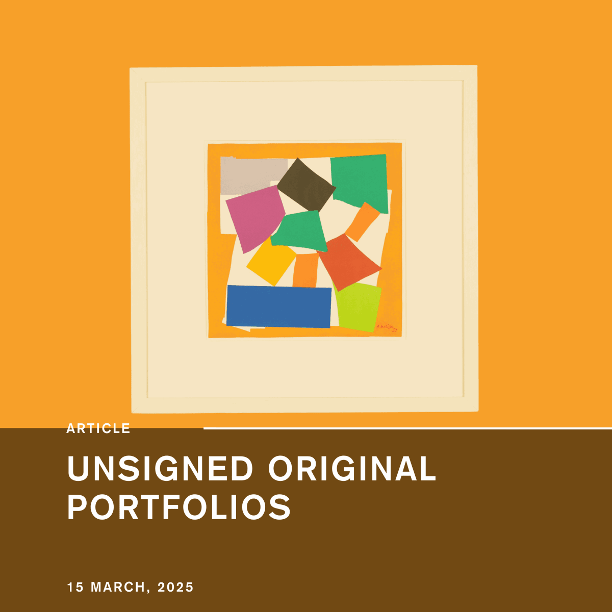 Explore Original Unsigned Portfolios by Matisse, Chagall and More
