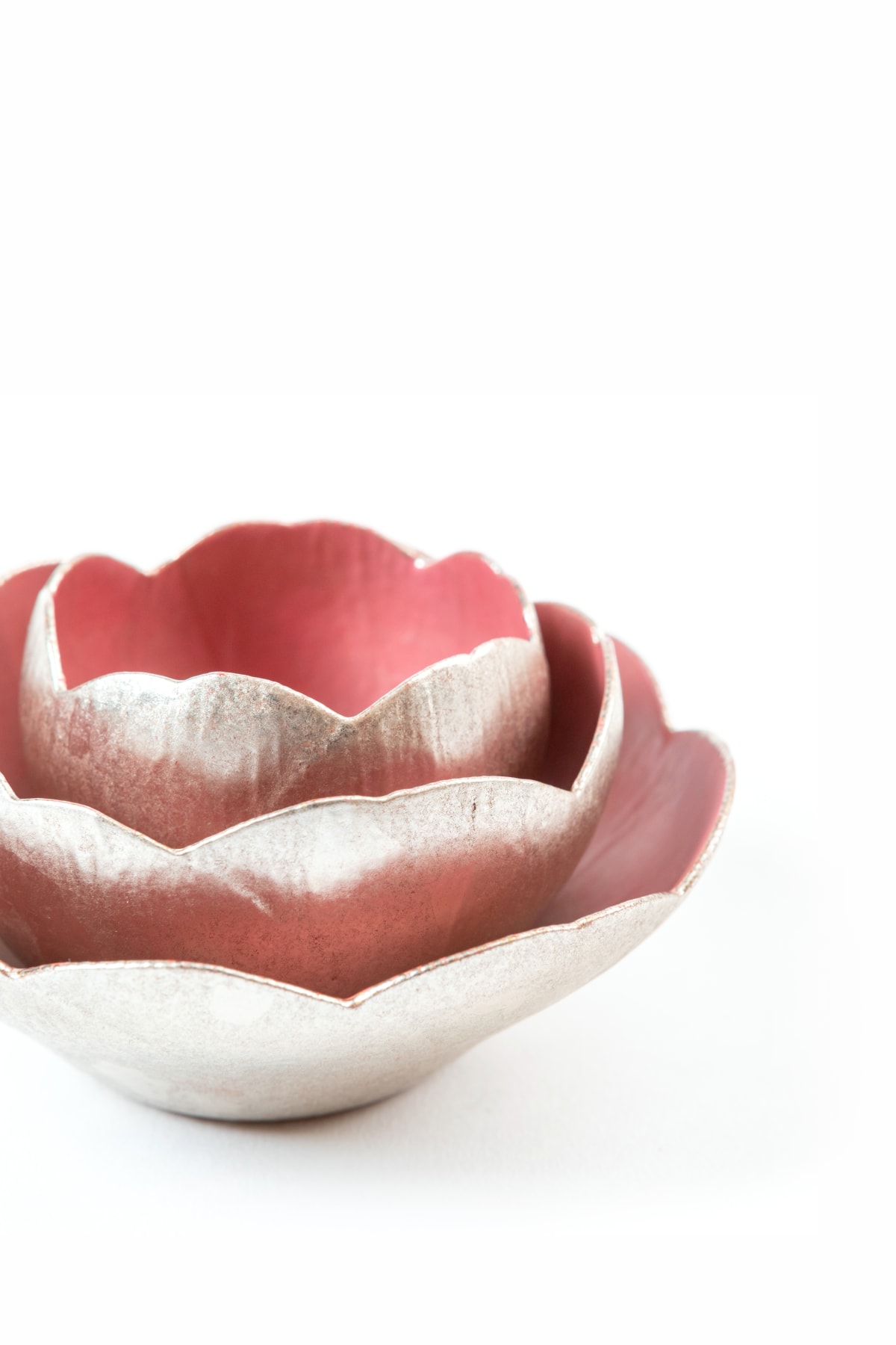 バーゲンで 加藤十代久作 重ねの色目茶碗 絶品‼️個展作品です。 工芸品
