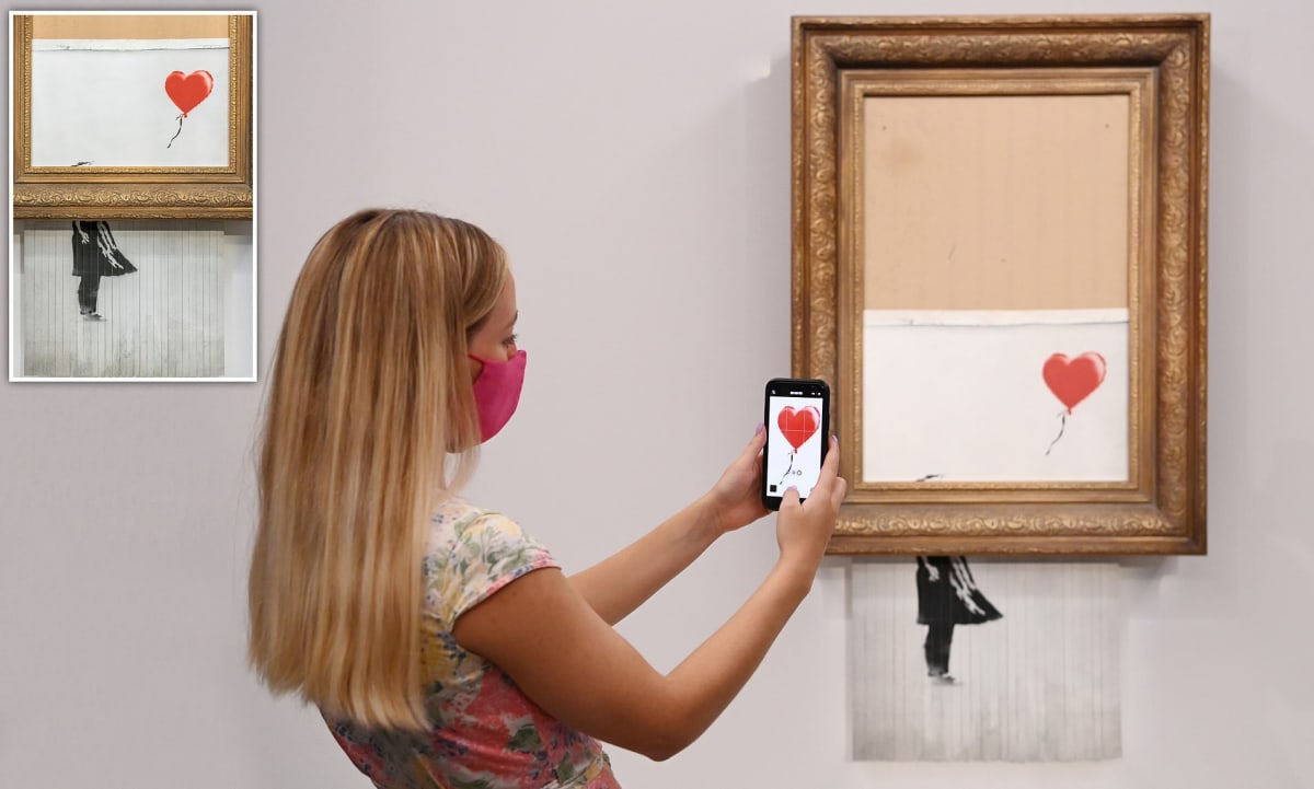 sothebys art auction shredder