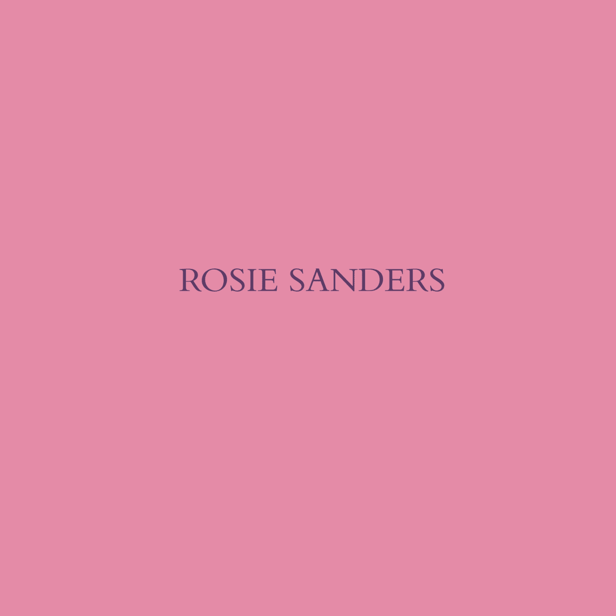 Rosie Sanders : Secret Letters