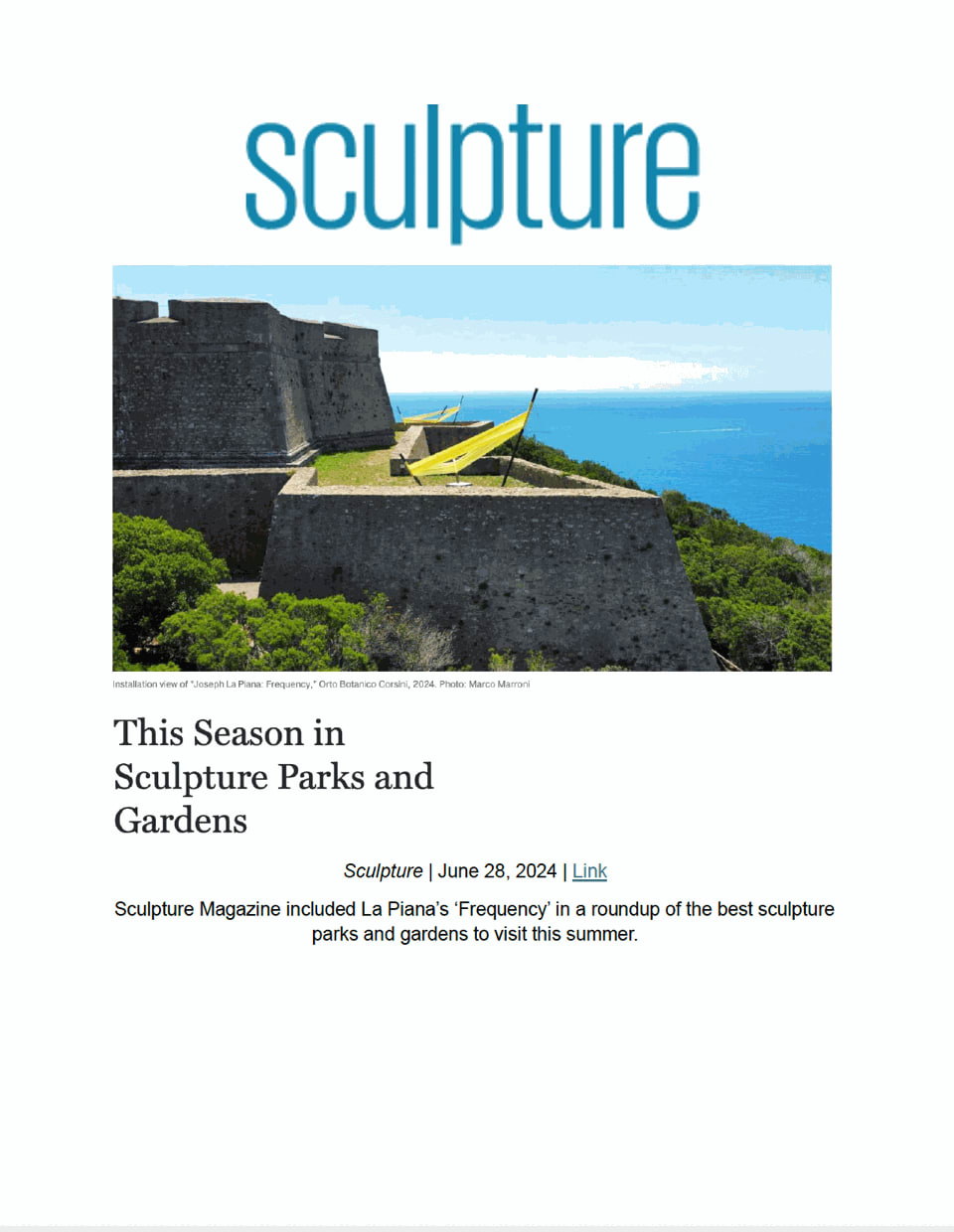 This Season in Sculpture Parks and Gardens