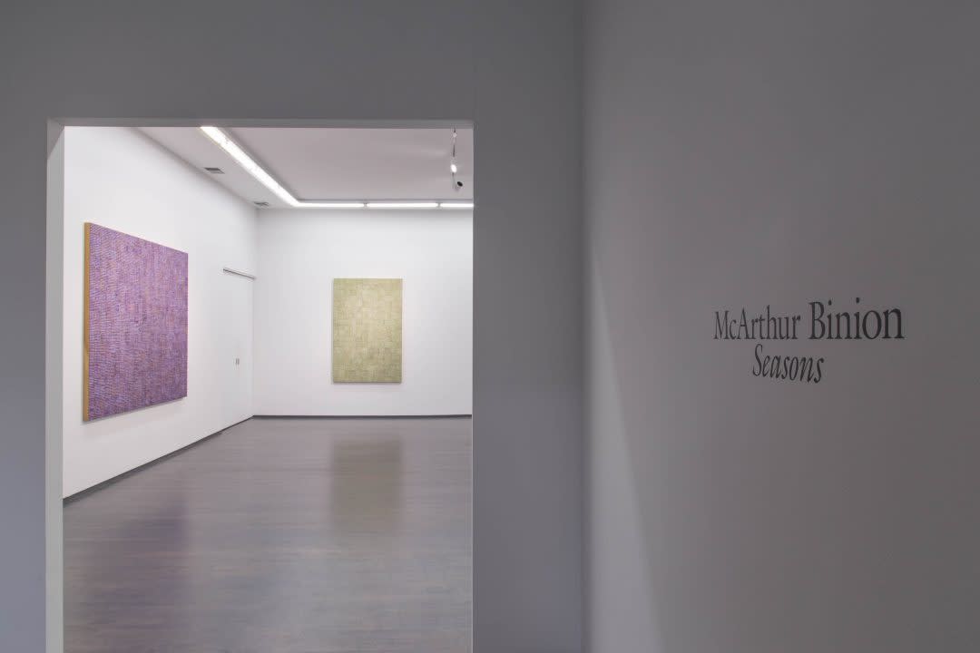 McArthur Binion — Modern Ancient Brown/screened — Louis Buhl Gallery /  Detroit, MI