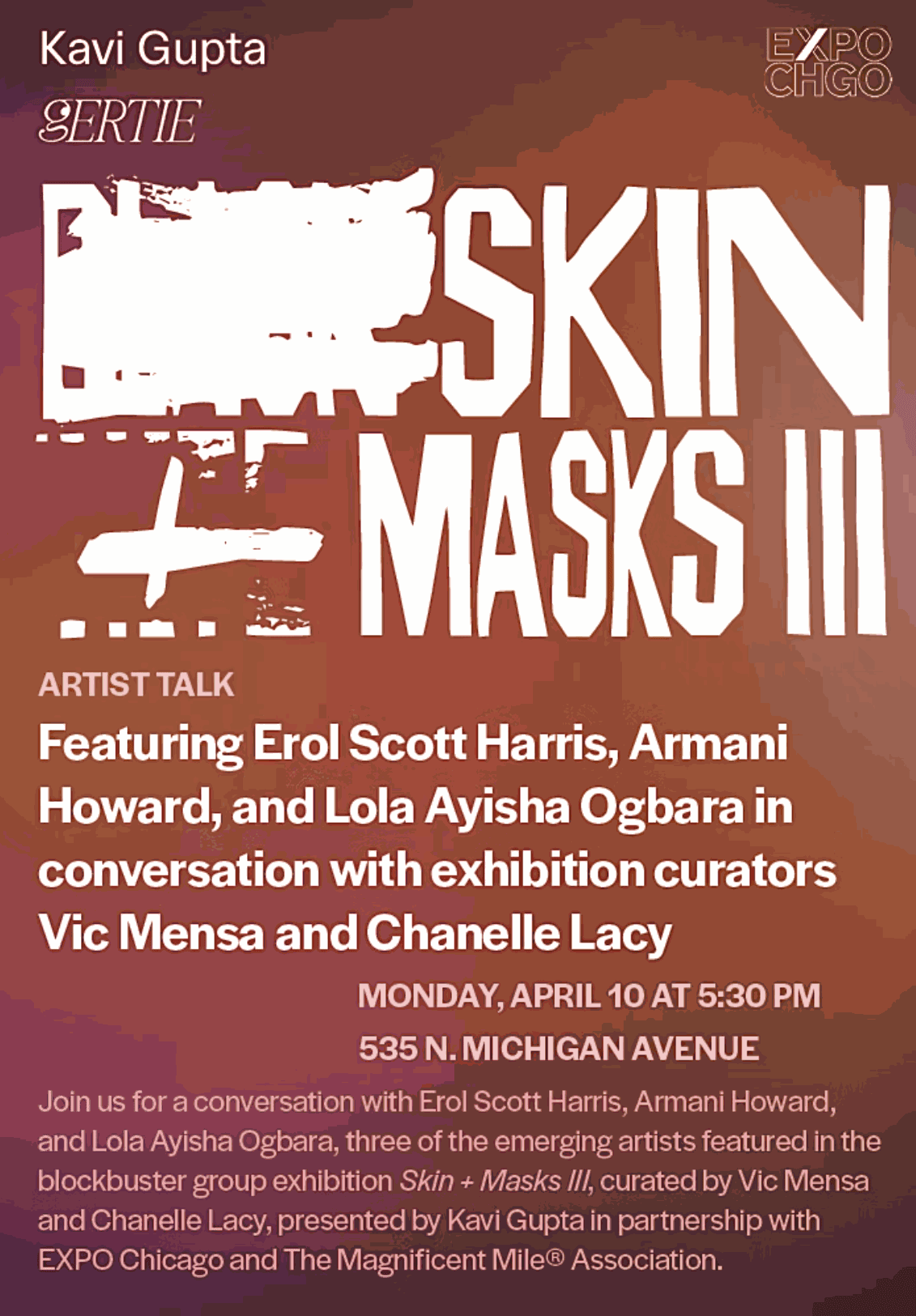 Skin + Masks III Artist Talk