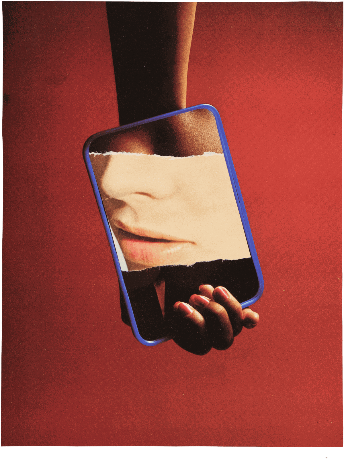 Audrey Guttman, Le Démon de l’Analogie, 2024, Collage sur papier, 24 x 19 cm. © Saint Laurent Rive Droite - Courtesy of Ketabi Bourdet