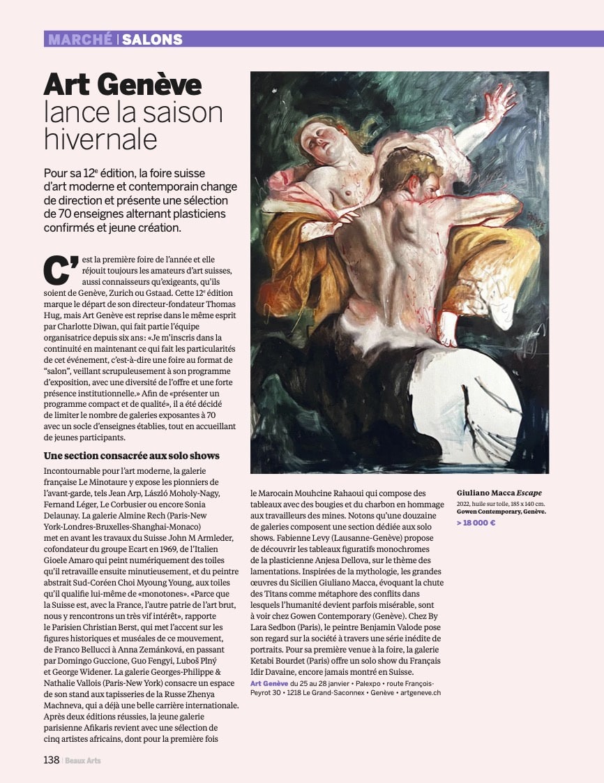 Art Genève lance la saison hivernale, Pour sa 12e édition, la foire suisse d’art moderne et contemporain change de direction...