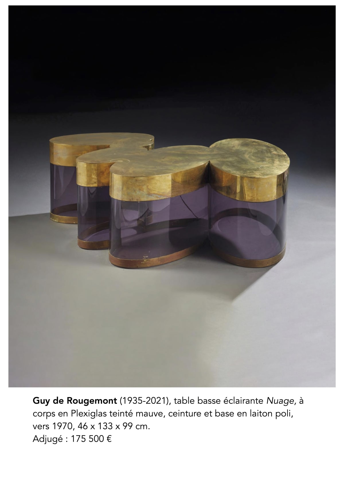 Bel effet de nuage pour Guy de Rougemont, Un nouveau succès éclairait la table basse de Guy de Rougemont, et...