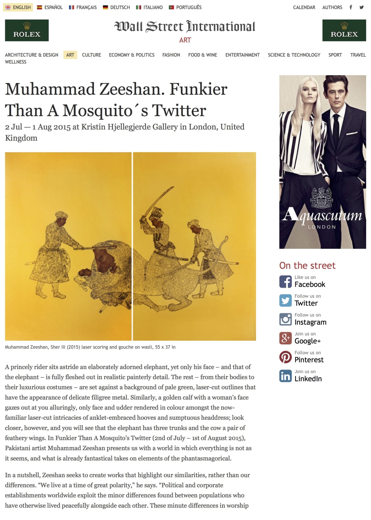 Muhammad Zeeshan - Press | Kristin Hjellegjerde