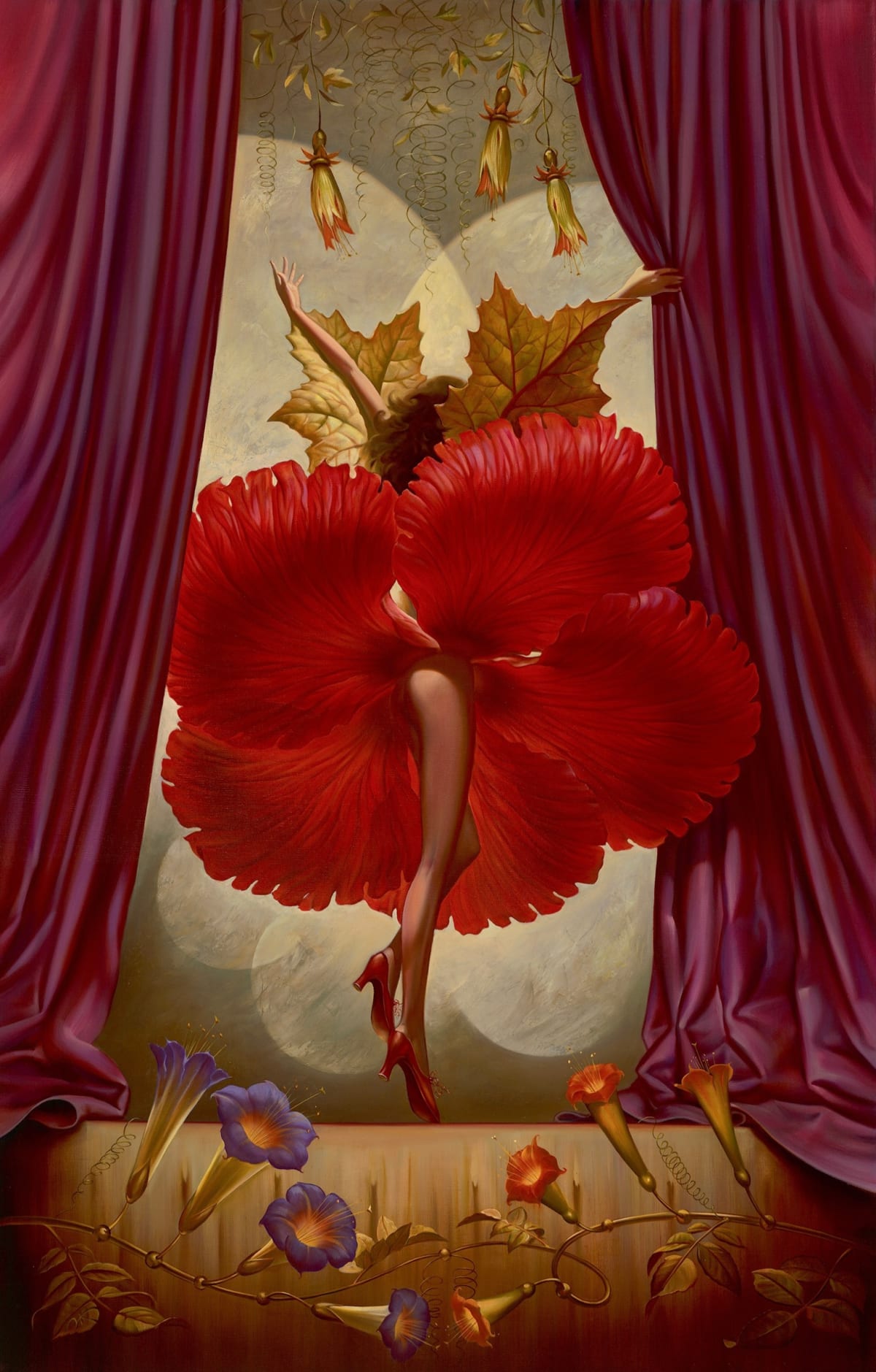 BLOOMING DANCE - 36 x 23 INCHES