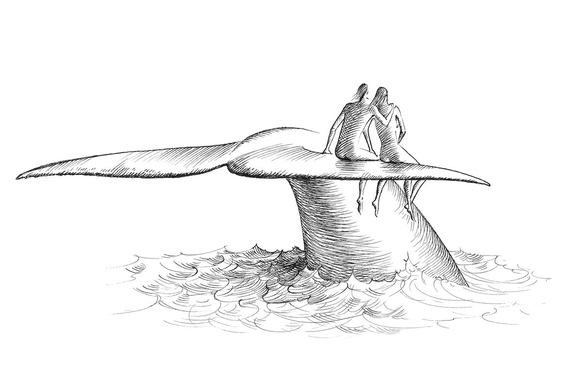 THE TWO IN THE SEA
