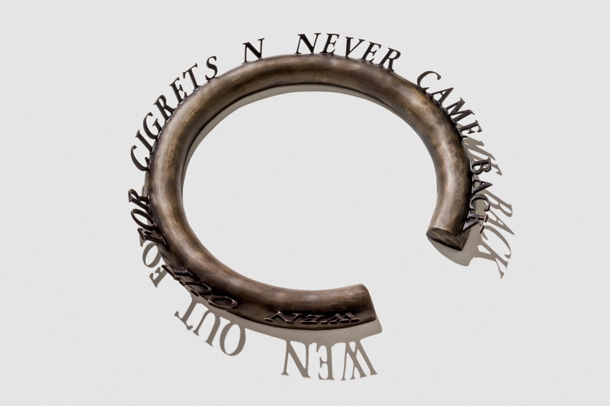 WEN OUT FOR CIGRETS N NEVER CAME BACK by Ed Ruscha