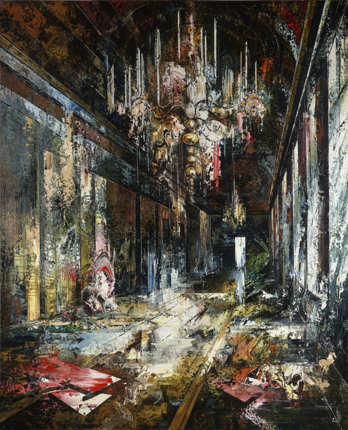 John Monks, Sound, 2024, oil on canvas, 214 x 171 cm