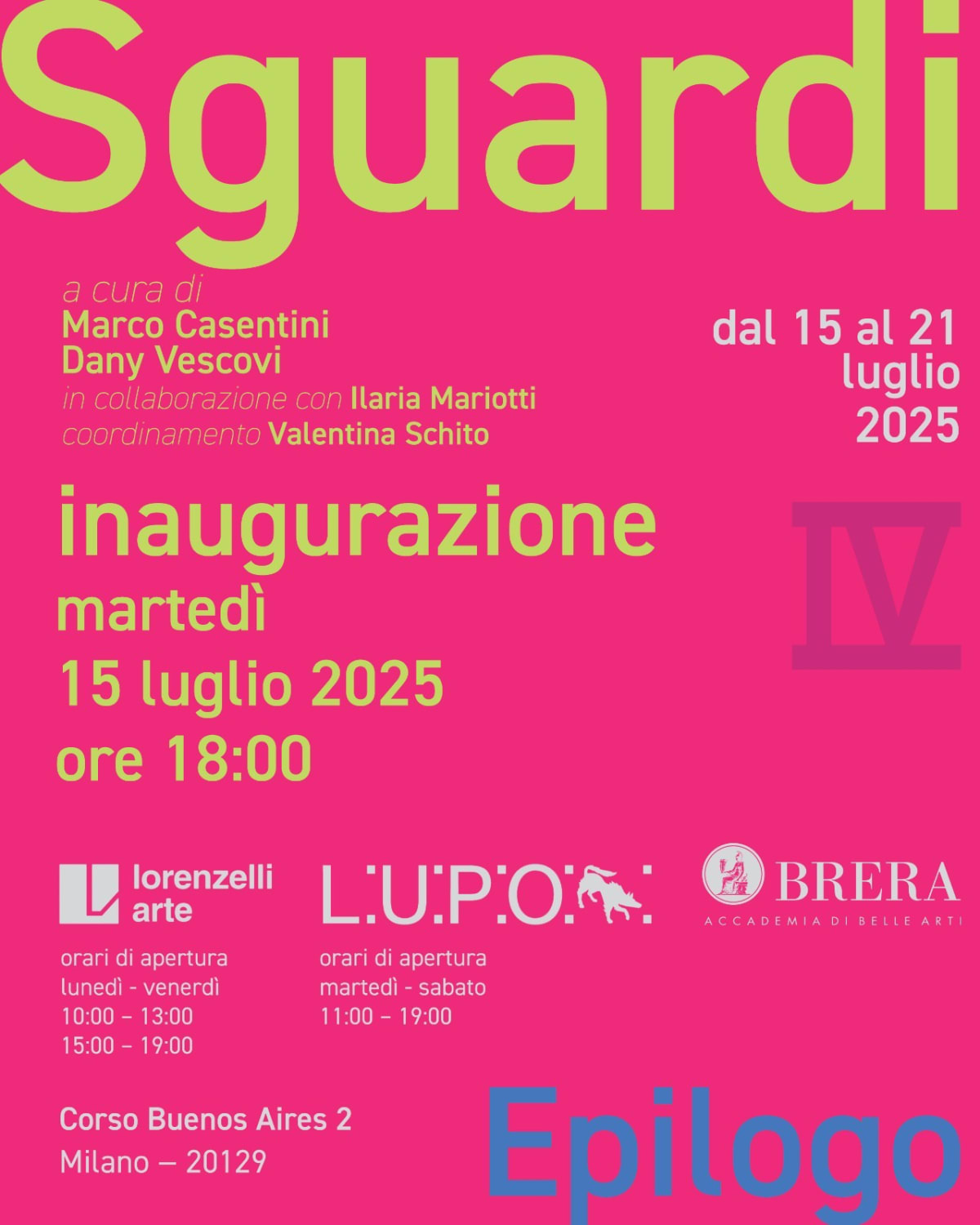 Sguardi IV | Epilogo