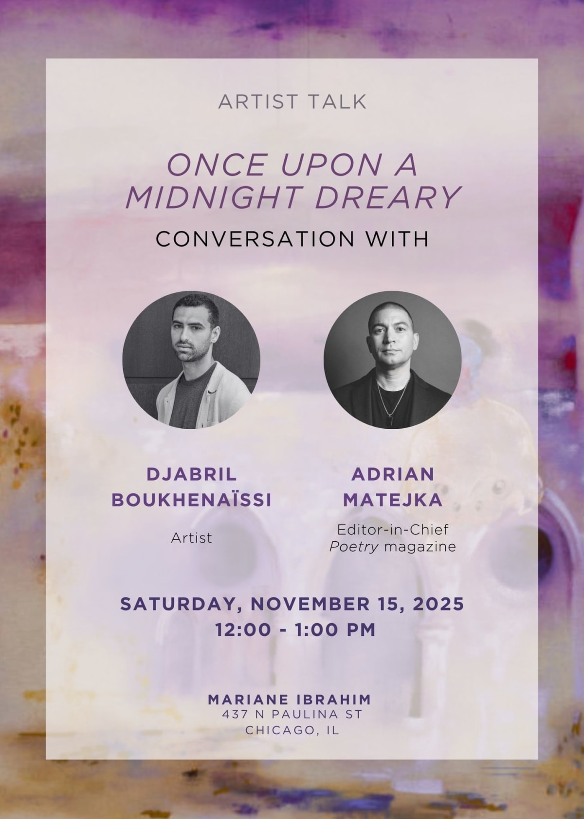 Once upon a midnight dreary I Artist Talk