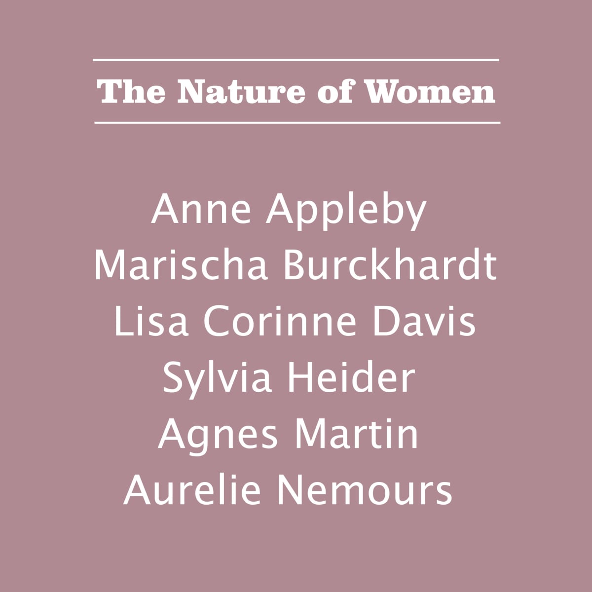 THE NATURE OF WOMEN