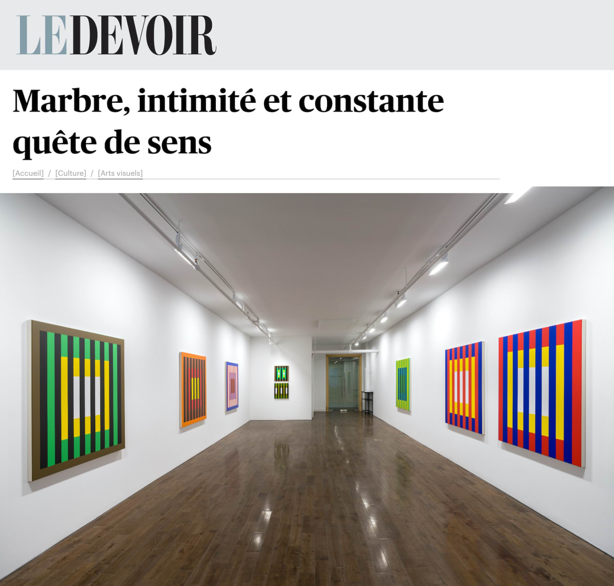 Barry Allikas : Exhibition review in Le Devoir