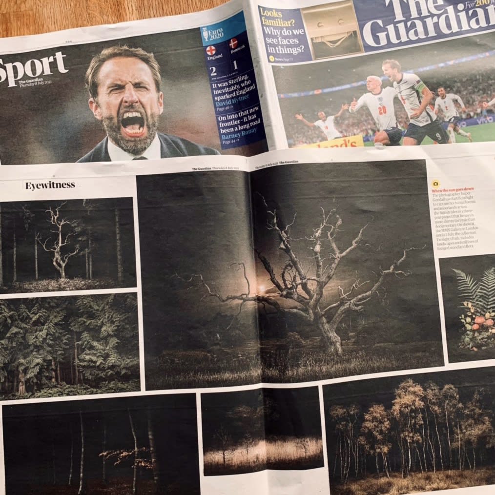 Recent Press: 'Twilight's Path' - centre spread in print  - The Guardian