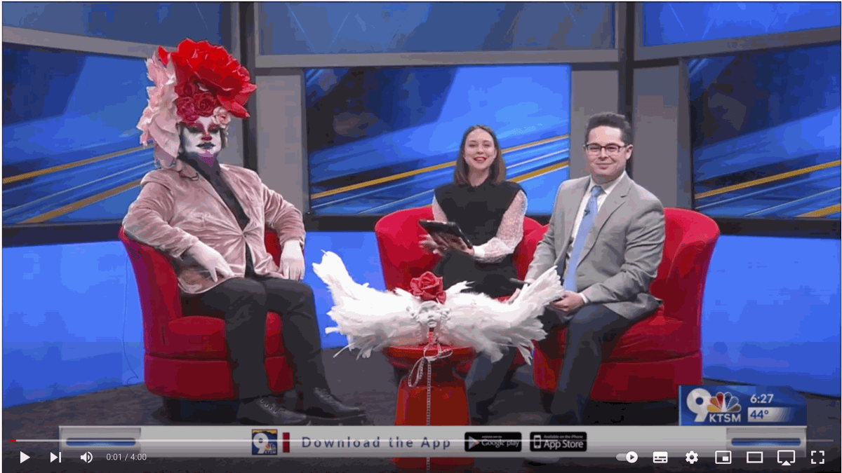 Local Drag Clown 'Fish' invited to Paris exhibit, KTSM - 9 News